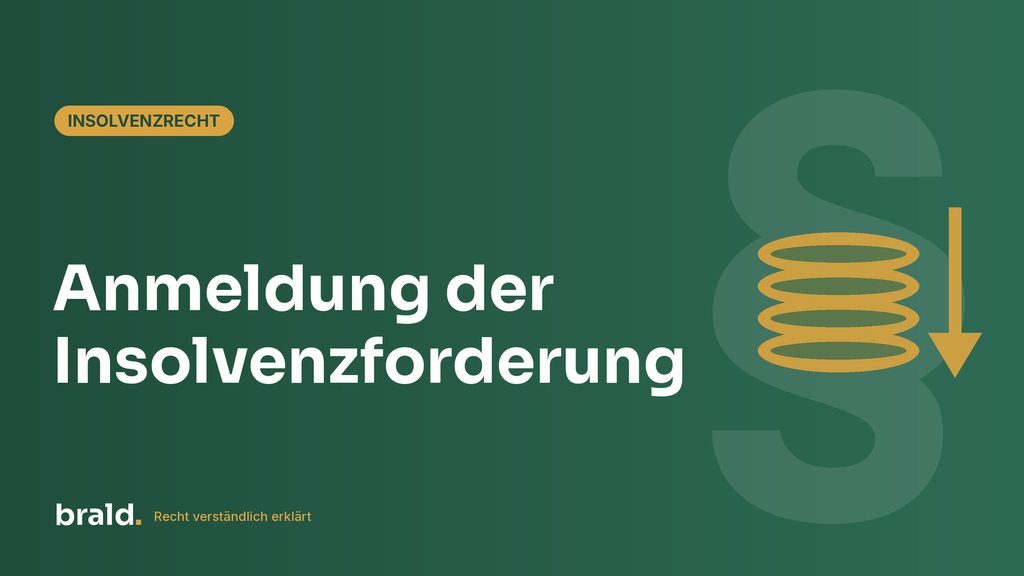 Grafik zum Beitrag: Anmeldung der Insolvenzforderung