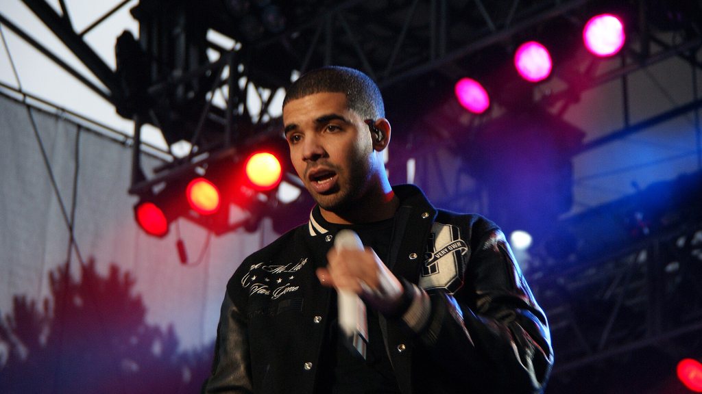 Rapper Drake auf der Bühne